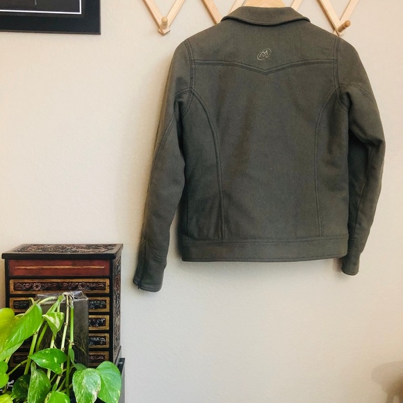 ⌈Cloudveil⌋ Green Wool Blouson Jacket - Picture 6 of 8